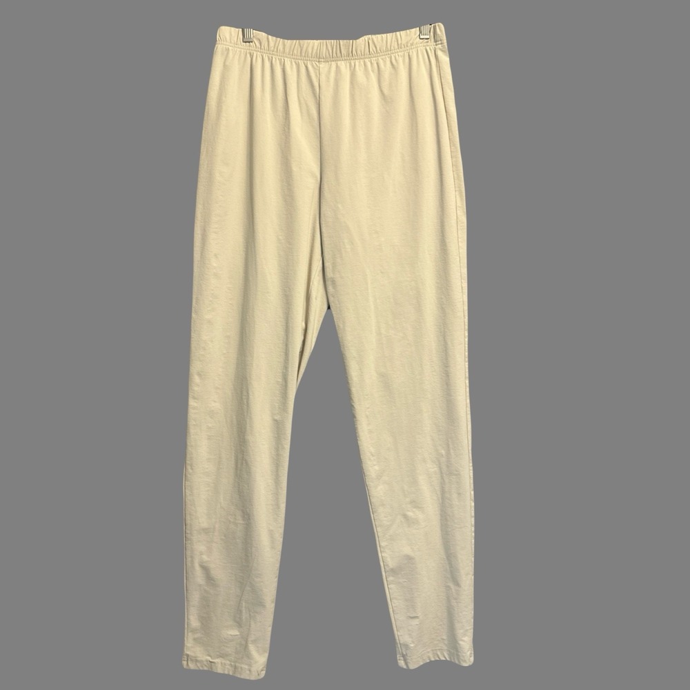 Solumbra Sun Protection Pants Womens S Beige UV Blocker Elastic Waist 2580K18